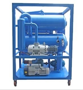 Macchina elettrica di filtrazione dell'olio da trasformatore in acciaio freddo 9000L con doppie pompe a vuoto per temperature da 0 a 80 °C