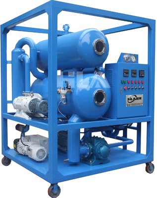 Macchina elettrica di filtrazione dell'olio da trasformatore in acciaio freddo 9000L con doppie pompe a vuoto per temperature da 0 a 80 °C