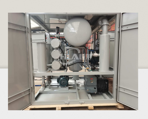 Macchina di depurazione dell'olio di potenza di riscaldamento da 48 kW per una pulizia efficace dell'olio a pressione di 0,04 MPa