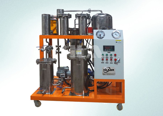 Purificatore di olio di cottura con pannello di controllo automatico PLC per funzionamento automatico/manuale e su richiesta del cliente