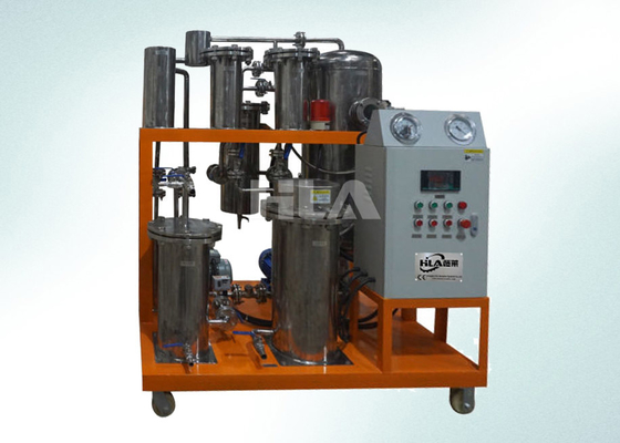Purificatore di olio di cottura con pannello di controllo automatico PLC per funzionamento automatico/manuale e su richiesta del cliente