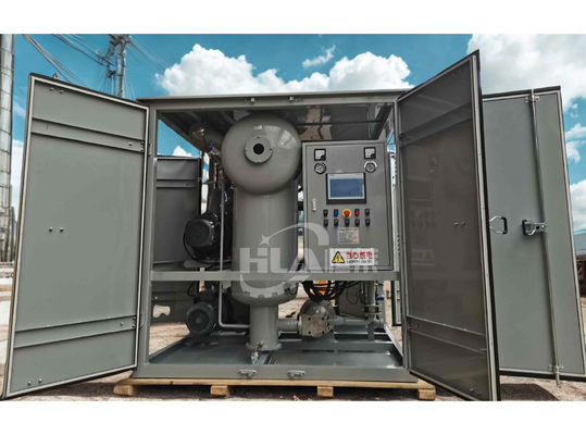 Macchina per la depurazione dell'olio da trasformatore ad alto flusso 600-18000L/ora Opzionale rimorchio mobile e tensione 220V/380V/400V